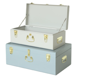Wedding keepsake trunk set of two for wedding registry.