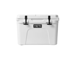White Yeti cooler for wedding registry.