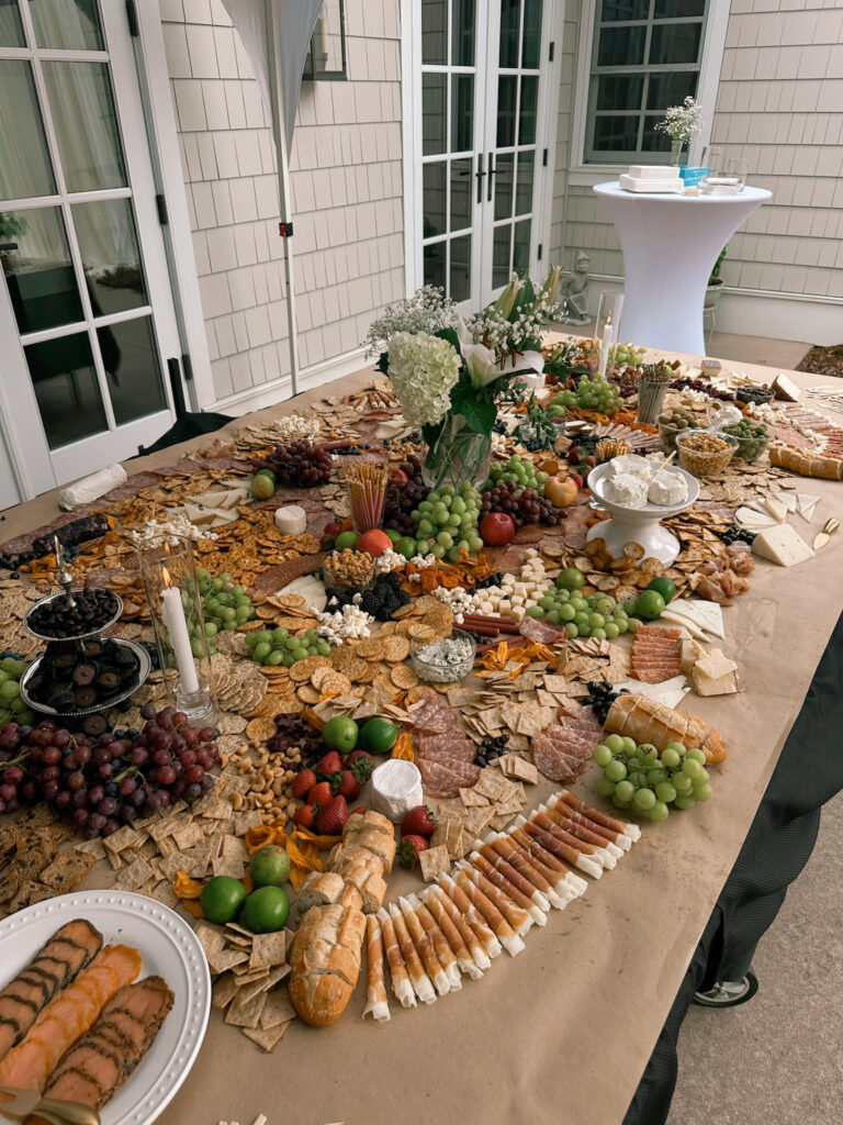 Engagement party large grazing table.
