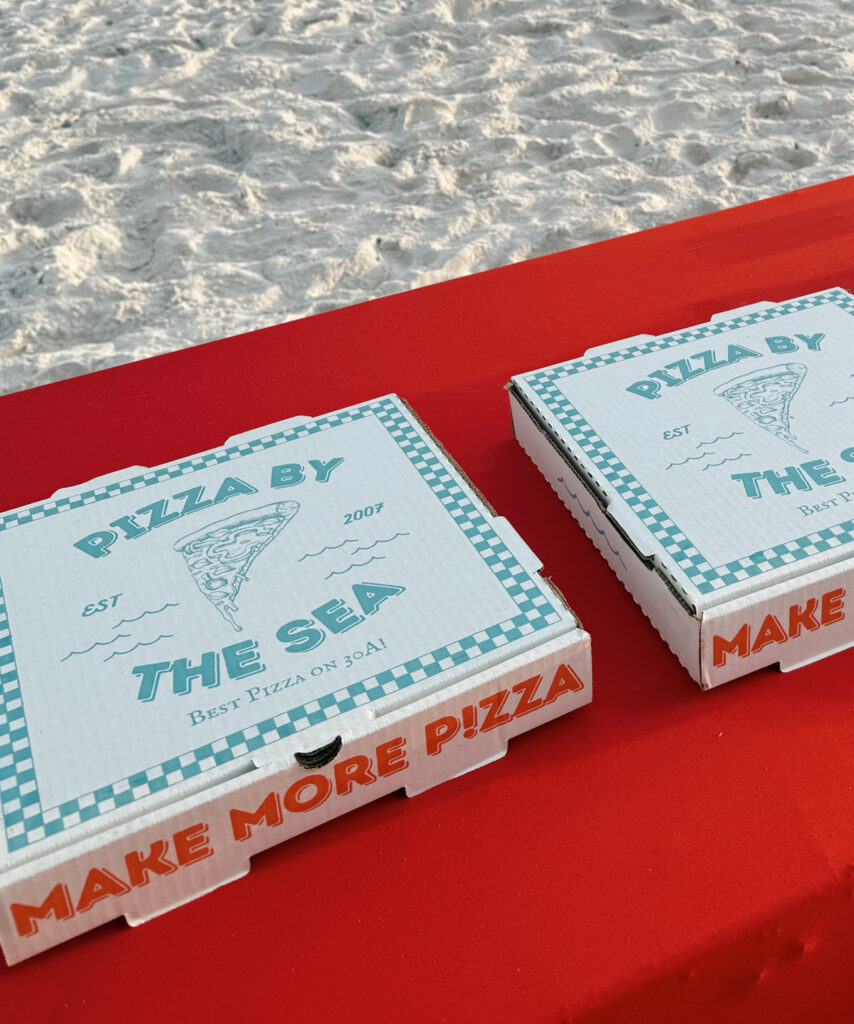 Pizza by the Sea for a 30A bachelorette.