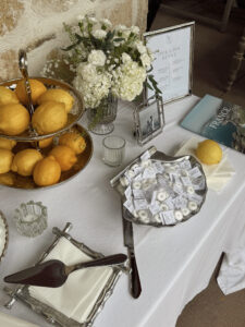 Thoughtful small wedding details flat lay.